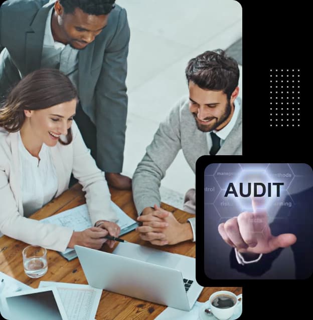 Velan's dedicated SMSF audit team collaborating on audit working papers for an Australian fund